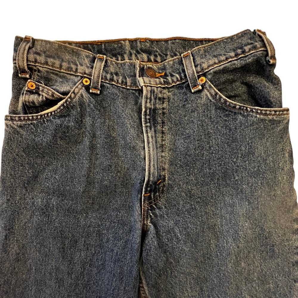 LEVI 'S 550 Vintage Denim 100% Cotton High Waist Jeans Size 32 - Picture 3 of 7